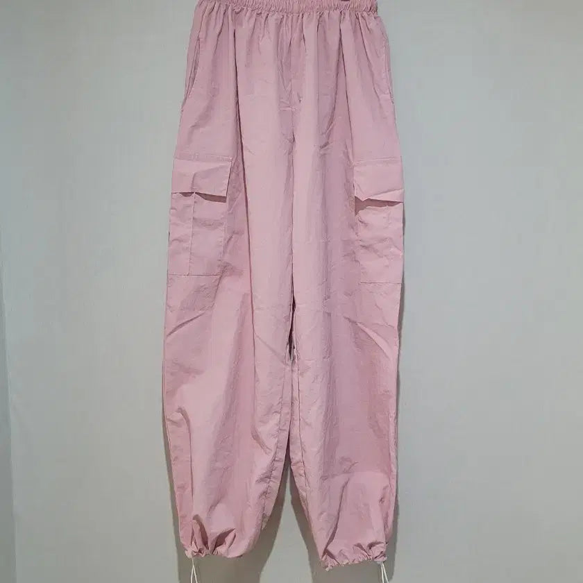 [BUNJANG] Buff Pink Cargo String Pants / buff 핑크색 카고 스트링 팬츠