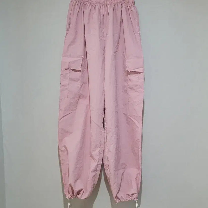 [BUNJANG] Buff Pink Cargo String Pants / buff 핑크색 카고 스트링 팬츠