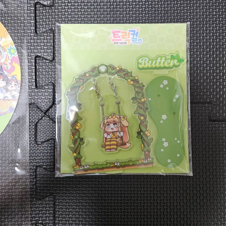 [BUNJANG] Trickcal Butter Acrylic Stand &amp; 2nd Anniversary Sports Day Fan / 일괄) 트릭컬 버터 아크릴 스탠드, 2주년 운동회 부채