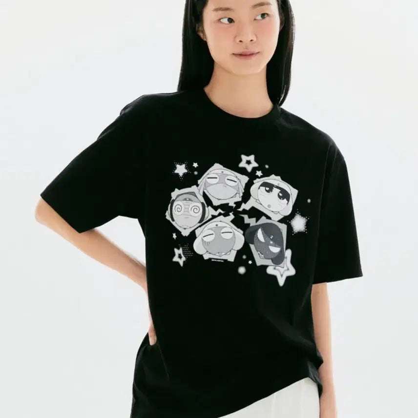 [BUNJANG] SPAO Keroro the Frog Short Sleeve T-Shirt / 미개봉) 스파오 개구리 중사 케로로 반팔 티셔츠 s,m
