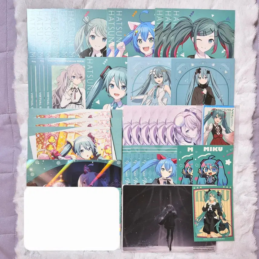 [BUNJANG] Vocaloid Hatsune Miku Project Sekai Theater Edition Postcard, Sticker, Clear Card Set / 보컬로이드 하츠네미쿠 프세카 특전 엽서 스티커 클리어카드 극장판 프로필