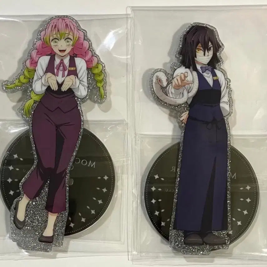 [BUNJANG] Demon Slayer Ginza Mocktail Acrylic Standee Kanroji Mitsuri Iguro Obanai (Sealed) / (미개봉) 귀멸의 칼날 긴자 목테일 아크릴 칸로지 미츠리 이구로 오바나이