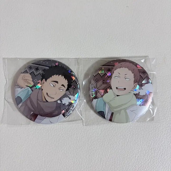 [BUNJANG] Haikyuu!! Matsukawa &amp; Hanamiya Winter Can Badge Bundle Set / 하이큐 마츠카와 하나마키 겨울 캔뱃지 일괄