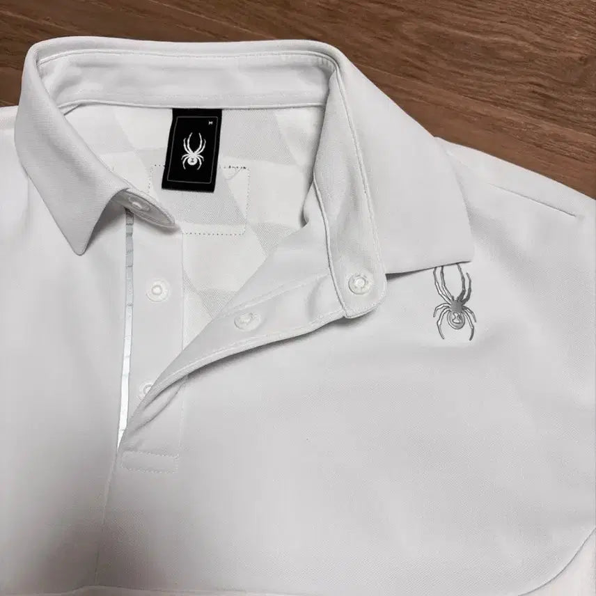 [BUNJANG] Spider Logo Functional Collar T-Shirt / (M) 스파이더 와펜 기능성 카라티