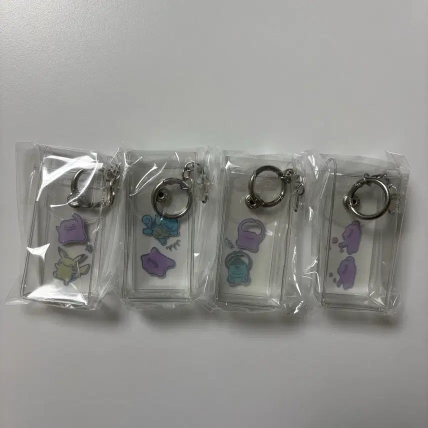 [BUNJANG] Colorgram x Pokemon Lip Pouch Keyring Set / 올리브영 컬러그램 립파우치키링 4종 세트