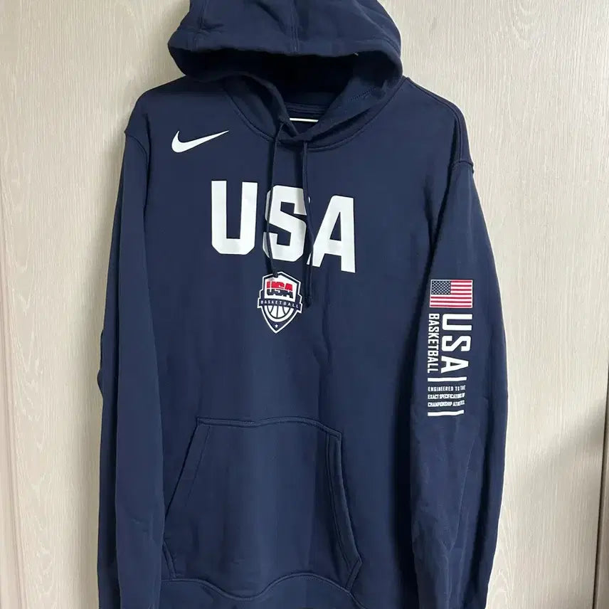 [BUNJANG] Nike USA Basketball Hoodie Navy Size 110 / 나이키 USA 농구 후드티 네이비 110사이즈 팜