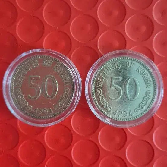 [BUNJANG] 1961 50 Hwan Coin Bundle Set (2 Coins) / 1961년 50환 동전 2개일괄판매