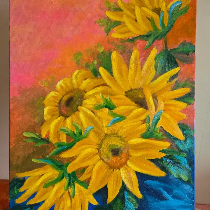 [BUNJANG] Sunflower Oil Painting / 해바라기  유화그림