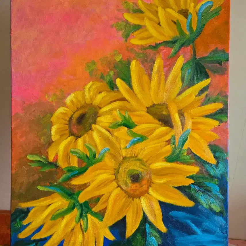 [BUNJANG] Sunflower Oil Painting / 해바라기  유화그림