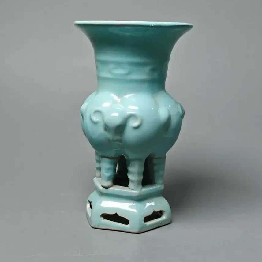 [BUNJANG] Song Yeoyo Celadon Porcelain Sam Sa Jon Sik Hwa Go Antique Chinese Ceramic / 송 여요 청자 삼사존식화고 중국도자기 골동품 고미술품 수집품