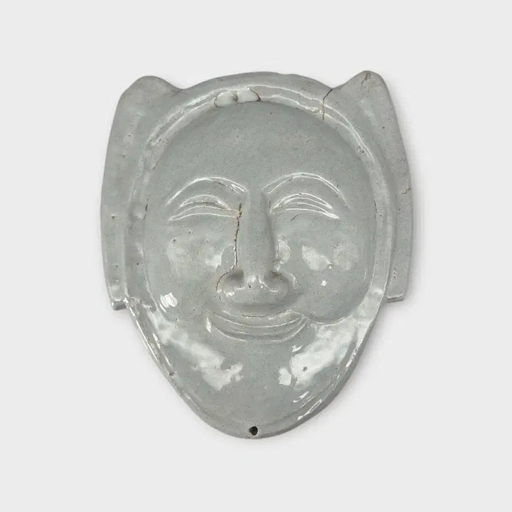 [BUNJANG] Antique Korean White Porcelain Bunetal Mask / 골동품 민속품 도자기 백자  부네탈