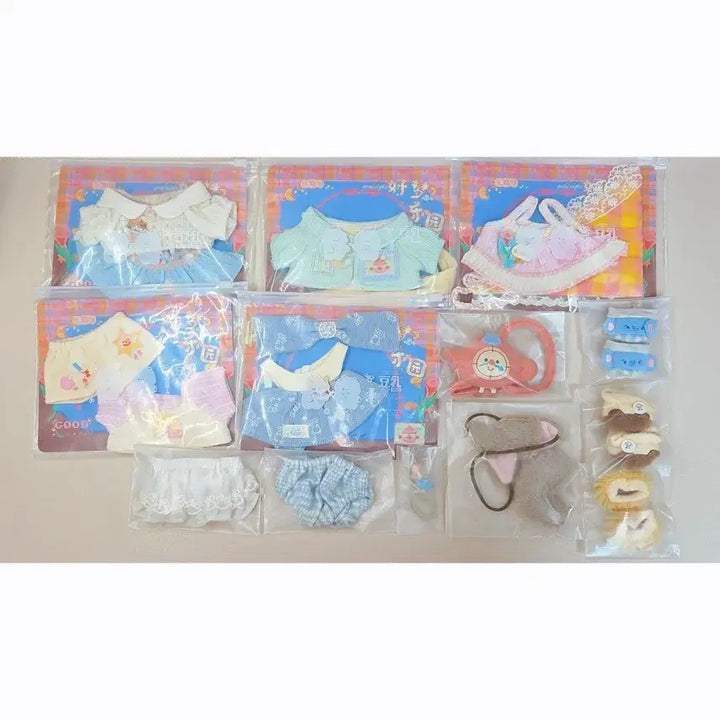 [BUNJANG] 20cm Doll Outfit "Duduyu Closet" 5th Anniversary Lucky Bag All-in Set / 무속성솜인형옷 20cm 두유옷장 5주년 복주머니 올인