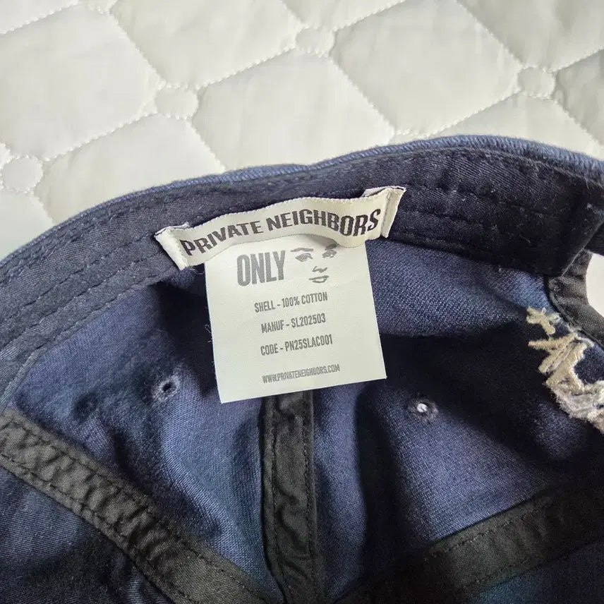 [BUNJANG] PRIVATESNEIGHS Ball Cap Old Navy OS / 프라이빗네이버스 PRI 모자 볼캡 올드 네이비 OS