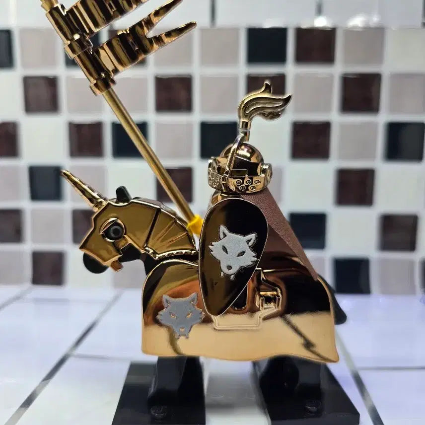 [BUNJANG] LEGO Brown Chrome Knight Custom Minifigure / 레고 브라운 크롬 기사 올 정품 부품사용(마적)