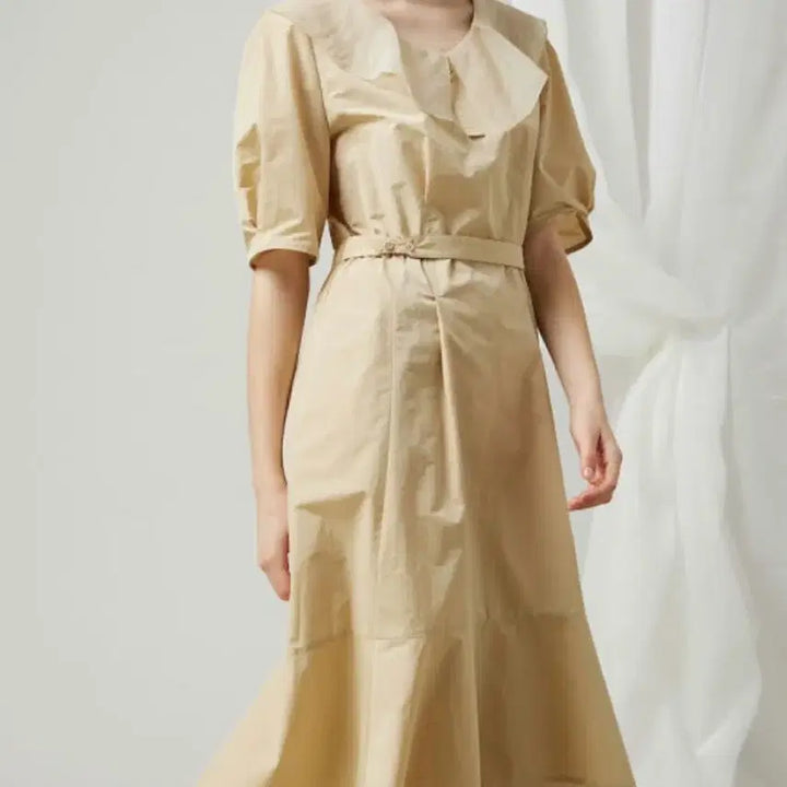 [BUNJANG] DEWL Long Frill Collar Midi Dress / 듀엘 원피스 판매해요