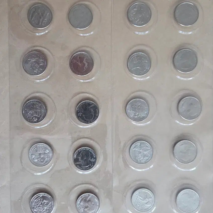 [BUNJANG] American ATB Quarter Dollar Set (P &amp; D Mint Marks) / 미국 ATB 쿼터달러  (P &amp; D)  세트