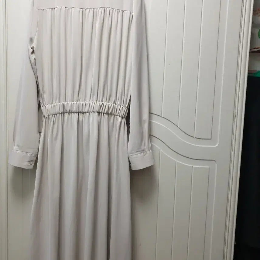 [BUNJANG] Beige Long Dress / 베이지색 롱 원피스