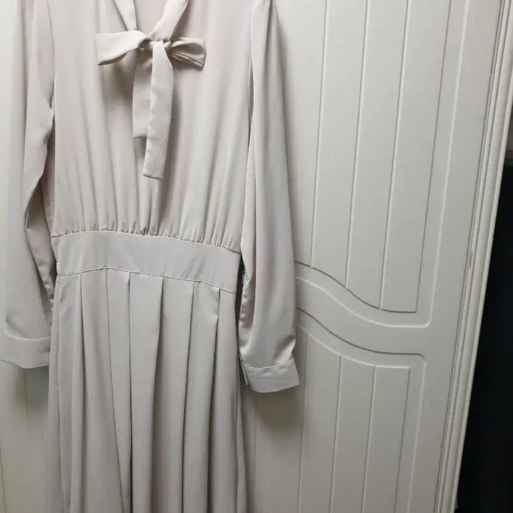 [BUNJANG] Beige Long Dress / 베이지색 롱 원피스