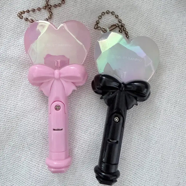 [BUNJANG] Sanrio My Melody &amp; Kuromi Lightstick Keyring Set / 마이멜로디 쿠로미 응원봉 키링 세트판매