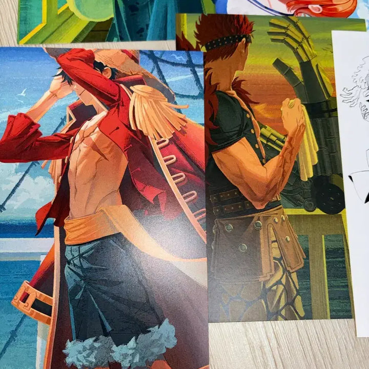 [BUNJANG] One Piece Fan-Made Postcard &amp; Sticker Set / 원피스 비공식 굿즈 엽서 스티커 양도합니다