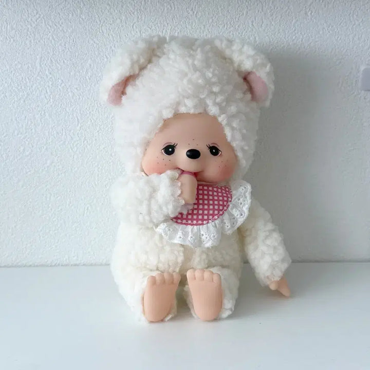 [BUNJANG] Sekiguchi Monchhichi Sheep Costume Doll / 몬치치 양코스튬 인형 (세키구치)
