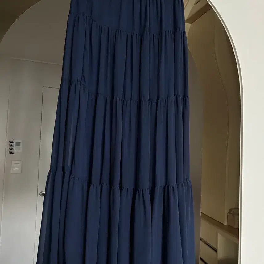 [BUNJANG] Chiffon Four-Tier Ruffle Skirt / 쉬폰4단캉캉스커트