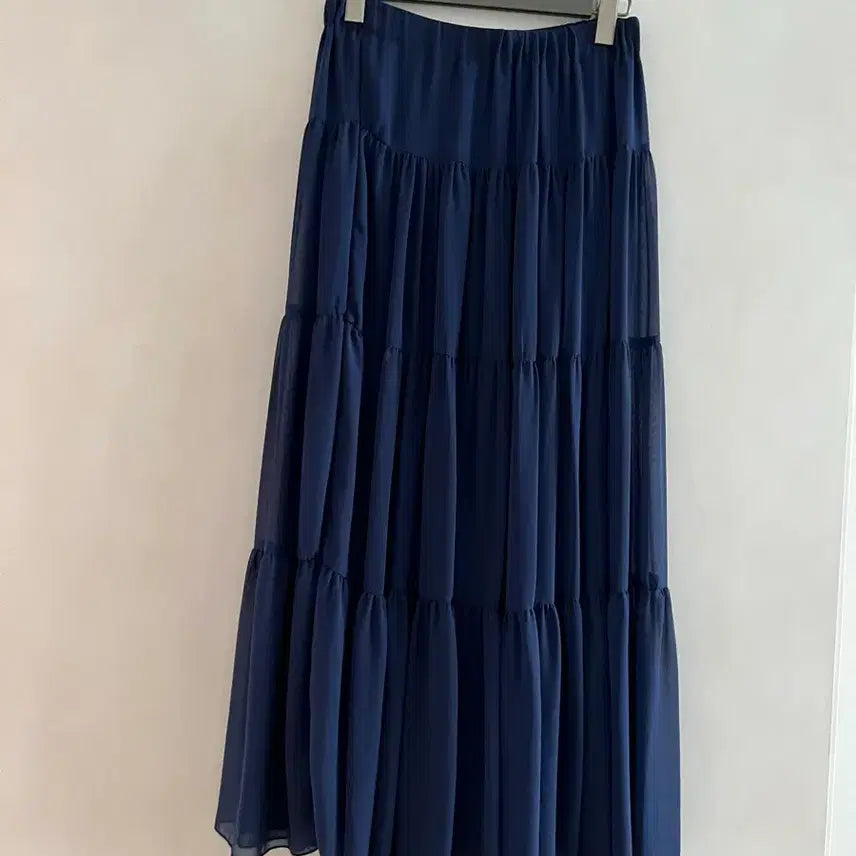 [BUNJANG] Chiffon Four-Tier Ruffle Skirt / 쉬폰4단캉캉스커트
