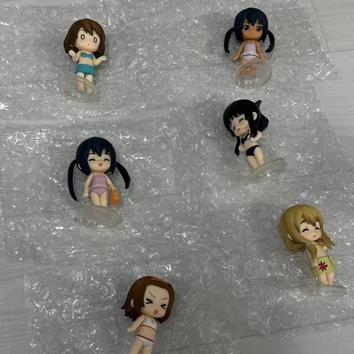 [BUNJANG] K-On! Puchi Swimsuit Nendoroid Figure Set (6 Types) / 택포8.3) 케이온 푸치 수영복 넨도 피규어 6종