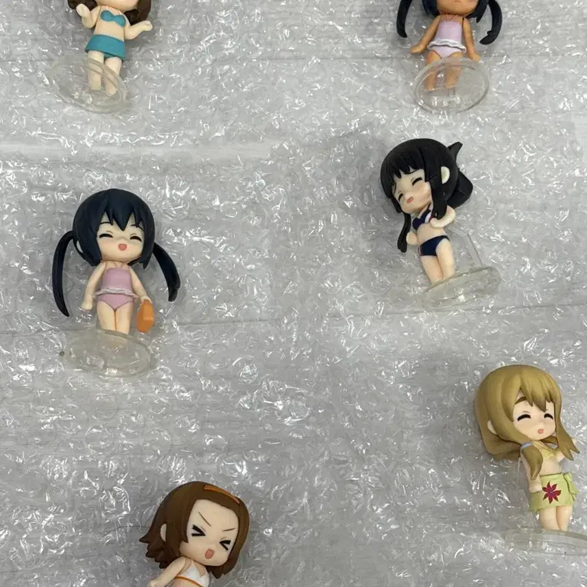 [BUNJANG] K-On! Puchi Swimsuit Nendoroid Figure Set (6 Types) / 택포8.3) 케이온 푸치 수영복 넨도 피규어 6종