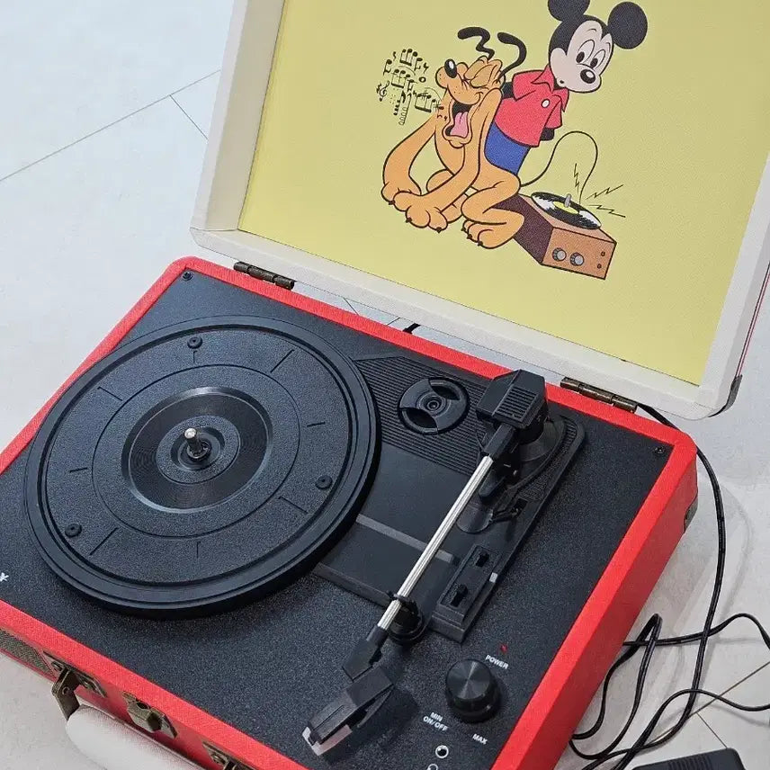 [BUNJANG] Vintage Disney Mickey Crosley Turntable / 마지막 할인)빈티지 디즈니 미키 턴테이블 크로슬리