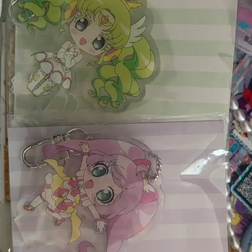 [BUNJANG] Pripara Manaka Lala Paruru SD Acrylic Keychain 10th Anniversary Sealed / 프리파라 마나카 라라 파루루 sd아크릴 키링 10주년 미개봉