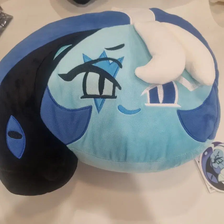 [BUNJANG] Cookie Run Shadow Milk Face Cushion Plush / 쿠키런 쉐도우밀크 얼굴 쿠션 쉐밀 쿠션 인형