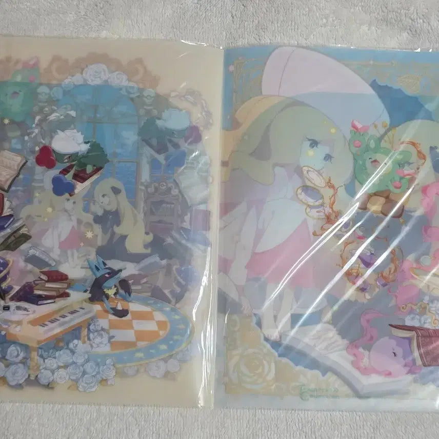 [BUNJANG] Pokémon Water Landscape Village File &amp; Magnet Set / [포켓몬스터]물풍경마을 파일&amp;마그넷