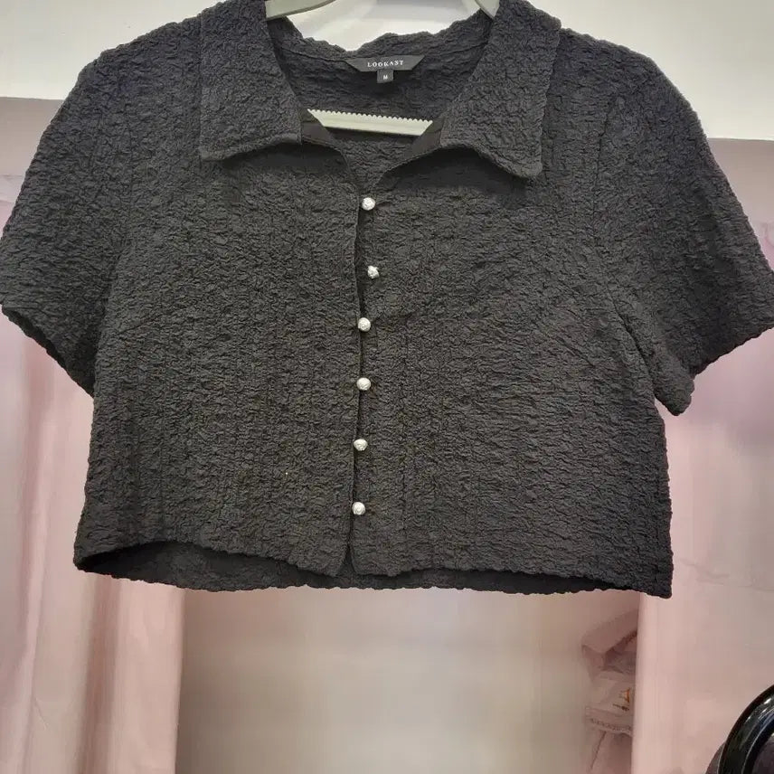 [SOLD OUT] 룩캐스트크롭윙클블라우스