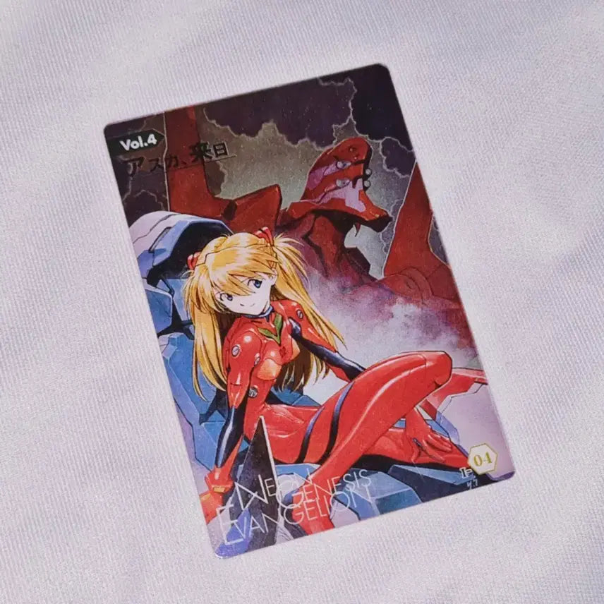 [BUNJANG] Evangelion Asuka Original Art Metal Waals Card / 에반게리온 아스카 원화 메탈 웨하스카드