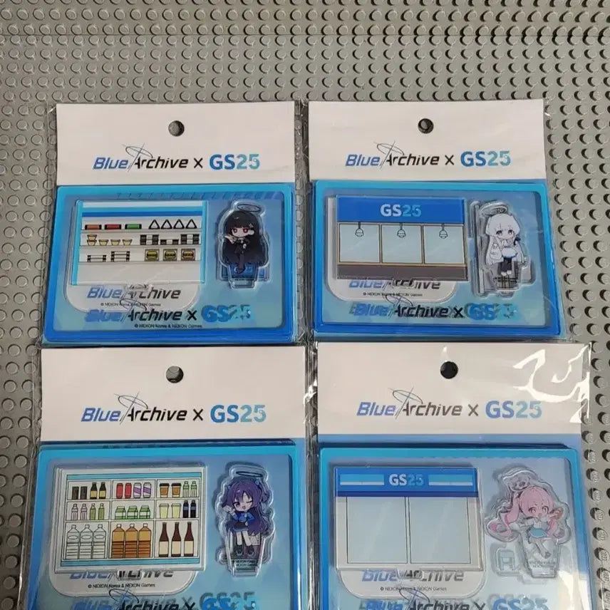 [BUNJANG] Blue Archive GS Collaboration Acrylic Stand Set (4 Types) / 블루아카이브 GS콜라보 아크릴 스탠드 4종