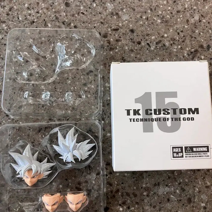 [BUNJANG] Dragon Ball SHF - Goku (Ultra Instinct) Custom Head / tk-15 드래곤볼 shf 무의식 극의 손오공 커스텀 헤드