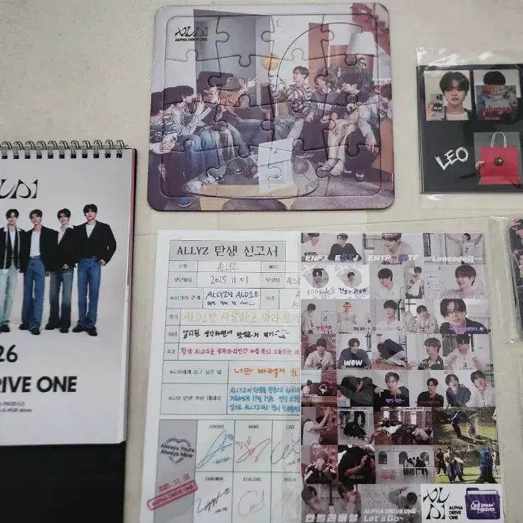 [BUNJANG] Alpha Drive One 2026 Desk Calendar Bundle Set / 알파드라이브원 알디원 비공굿 2026 탁상 캘린더