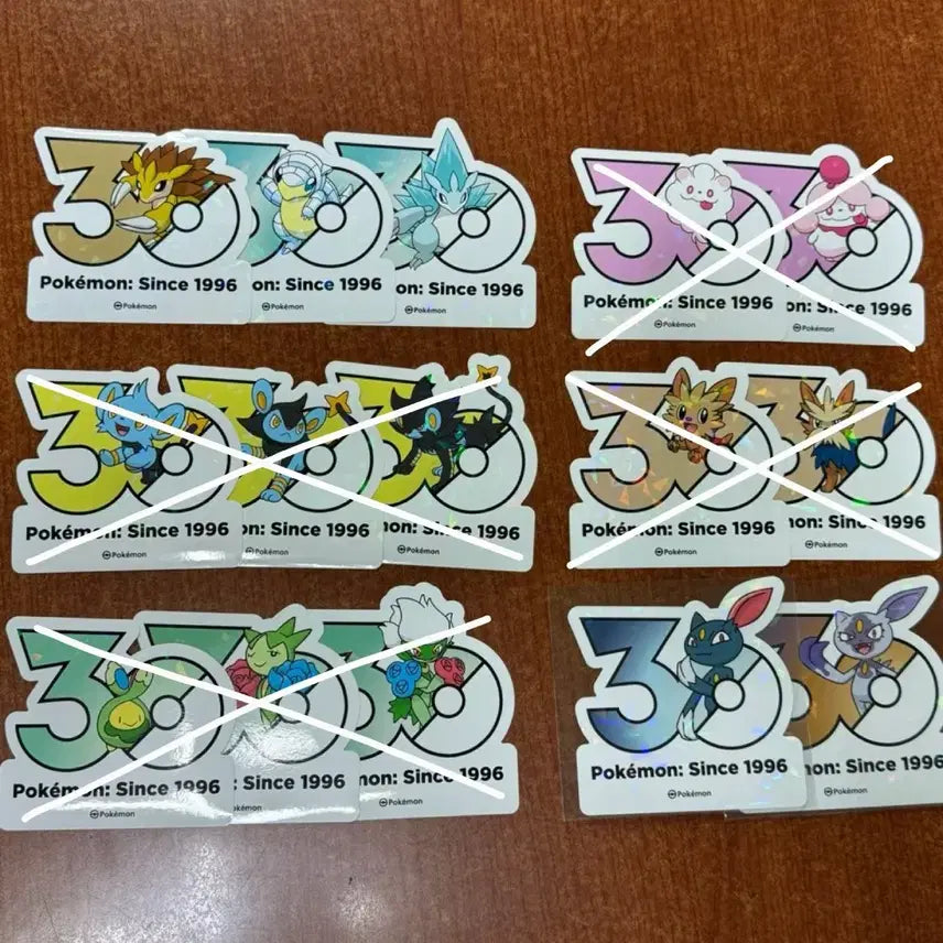 [BUNJANG] Pokemon 30th Anniversary Stickers - Assorted Characters (65 Types) / 포켓몬 30주년 스티커 냐스퍼 피츄 팬텀 마휘핑 외 32종