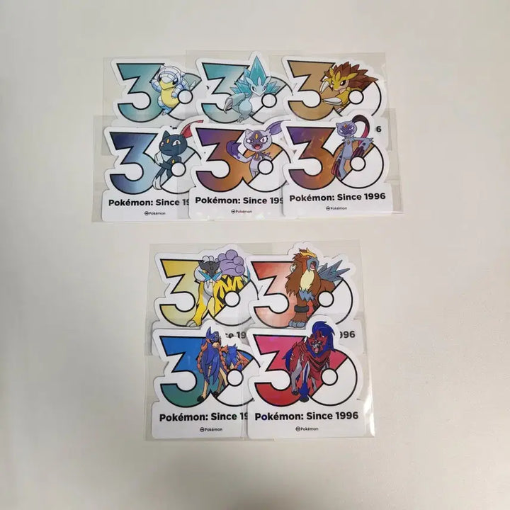 [BUNJANG] Pokemon 30th Anniversary Stickers - Assorted Characters (65 Types) / 포켓몬 30주년 스티커 냐스퍼 피츄 팬텀 마휘핑 외 32종