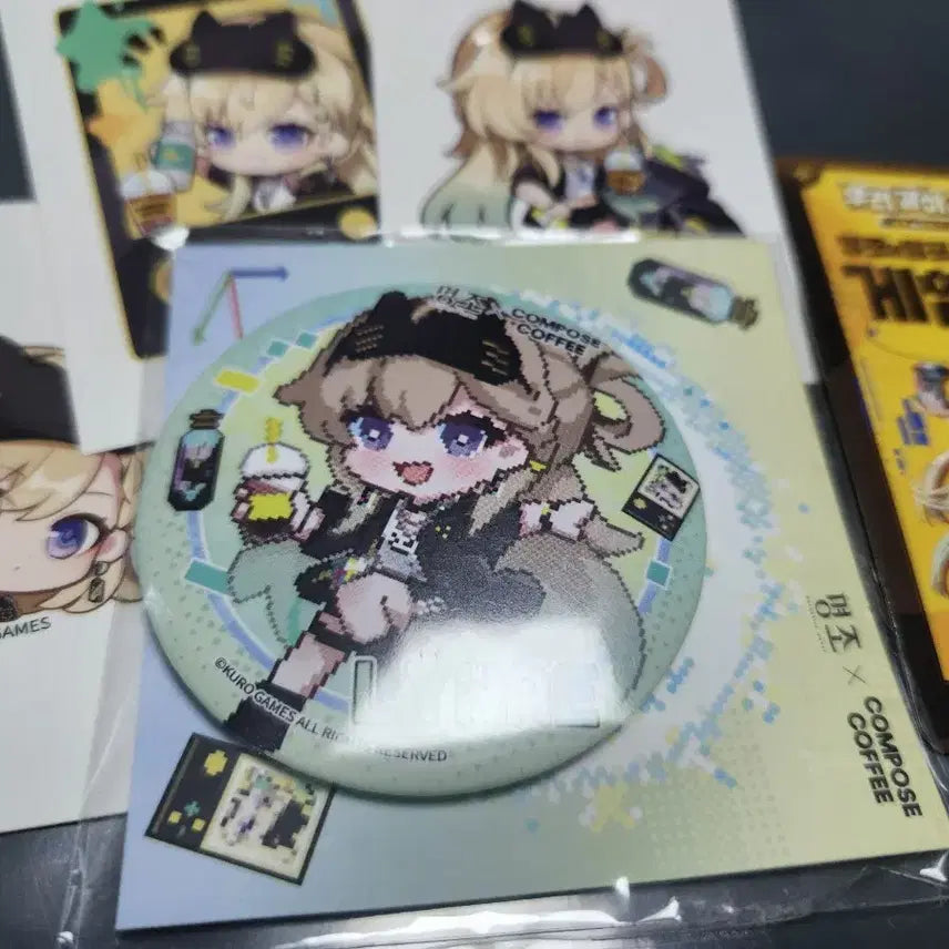 [BUNJANG] Meijo Rinne Compose Can Badge / 명조 린네 컴포즈 캔뱃지