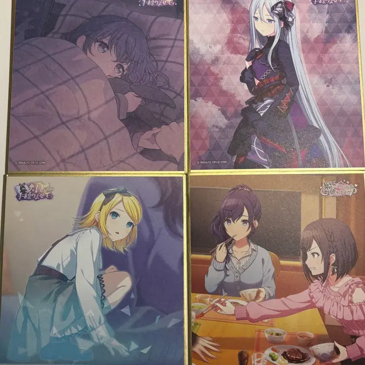 [BUNJANG] Project Sekai Mafuyu, Rin, Kanade Emperor Purple Shikishi Set / 프세카 마후유 린 카나데 엠퍼플 색지