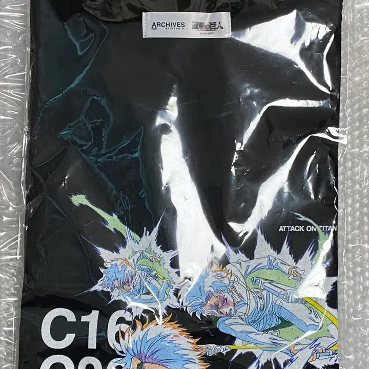 [BUNJANG] Attack on Titan Levi Wit Pop-Up T-Shirt Free Size (Sealed) / [미개봉] 진격의 거인 리바이 위트 팝업 티셔츠 FREE