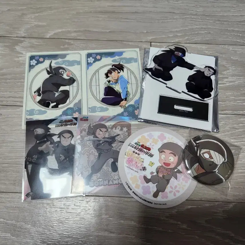 [BUNJANG] Nintama Rantarou Acrylic Stand, Badge, and Card Bundle / 닌타마 란타로 잣토 콘나몬, 모로이즈마 손나몬 아크릴, 배지, 카드 일괄