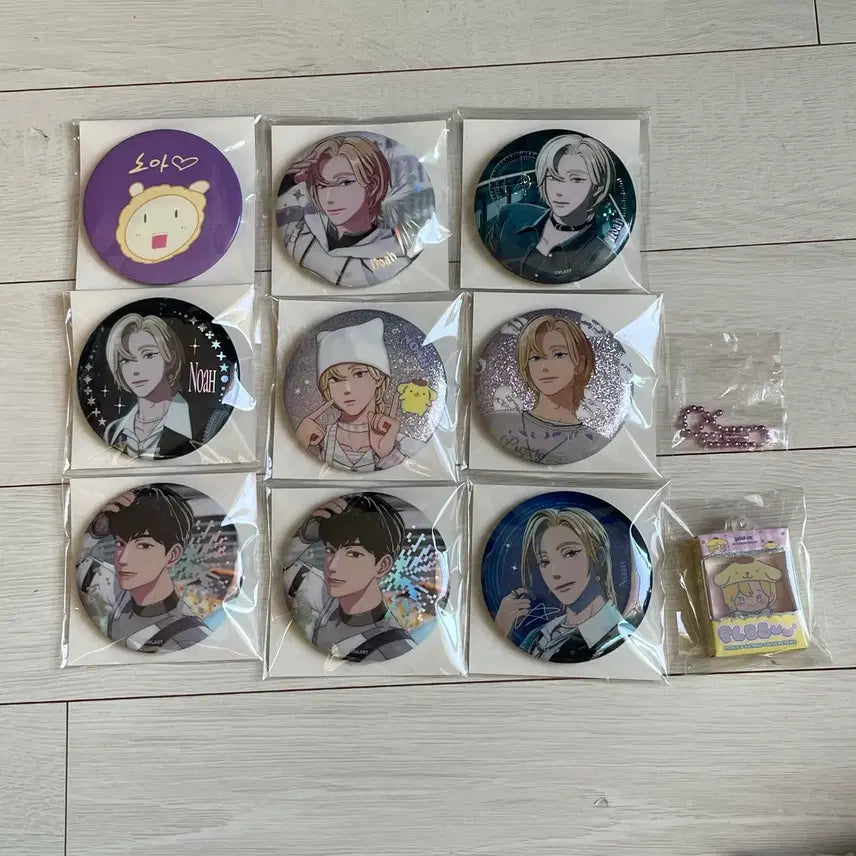 [BUNJANG] PLAVE Noah Miniatuur Badge Keyring Bundle Set / 플레이브 plave 노아 캔뱃지 미니어쳐 키링 일괄 양도 합니다