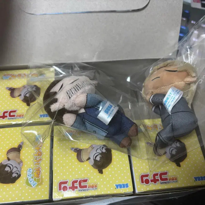 [BUNJANG] Detective Conan "Sleeping" Plush Set / 코난 경찰동기조 오야스미 푸치 누이 일괄팝니다