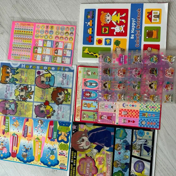 [BUNJANG] Ribbon Nakayoshi Magazine Freebie Bundle Vintage Japanese Stickers and Notebook / 리본 나카요시 잡지부록 일괄판매! 희귀 일본 빈티지