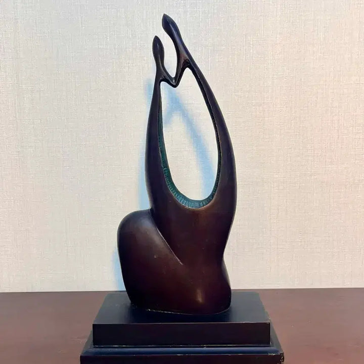 [BUNJANG] Bronze Abstract Lovers Sculpture (38cm) / 추상 동브론즈 연인상(38cm)