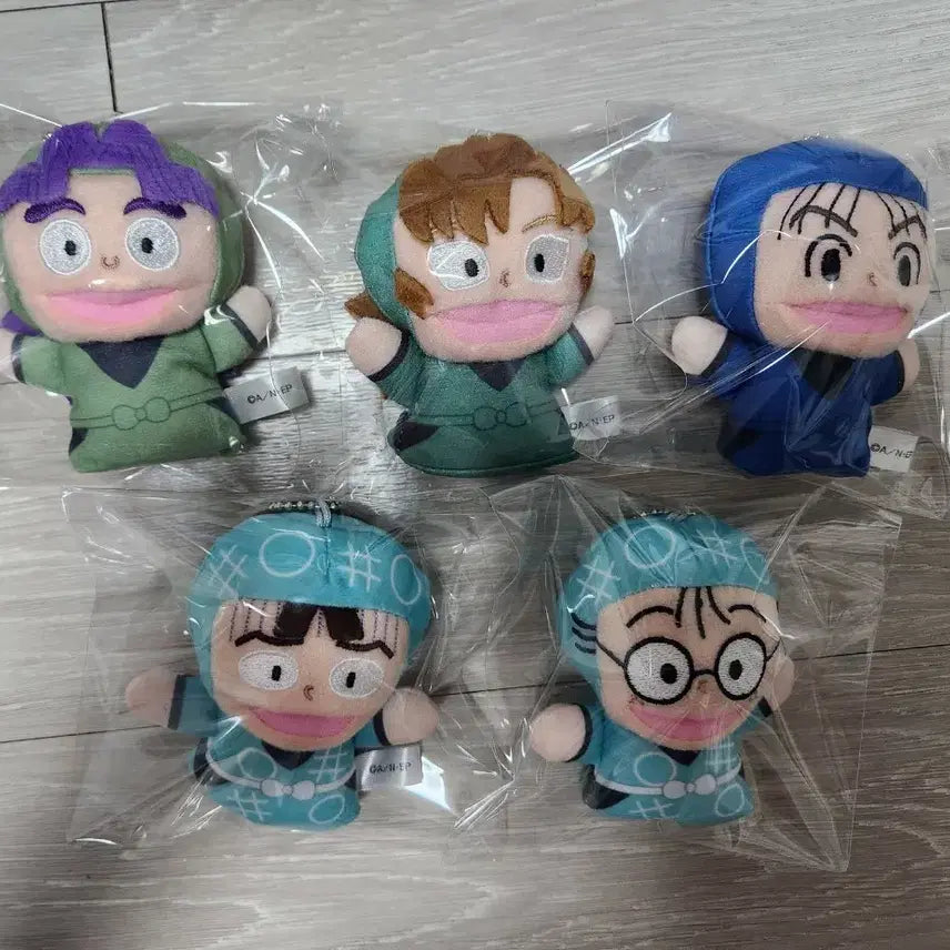 [BUNJANG] Nintama Rantaro Health Committee Isaku &amp; Rantaro Finger Puppet Plush Bundle / 닌타마 란타로 보건위원회(이사쿠, 란타로) 손가락 인형 누이 일괄 판매