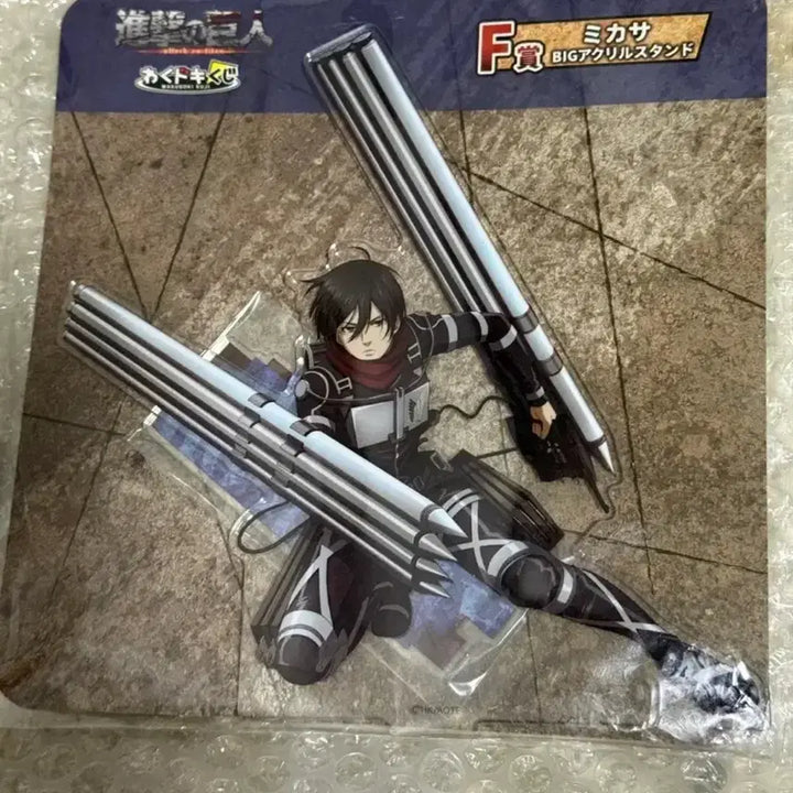 [BUNJANG] Attack on Titan Mikasa Wakudoki Kuji Acrylic Stand (Sealed) / 미개봉 진격의거인 미카사 와쿠도키 쿠지 아크릴스탠드